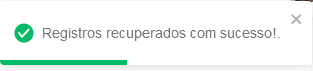 I1317 - Notificação Registros recuperados com sucesso!
