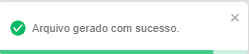 I2717 - Notificação “Arquivo gerado com sucesso”